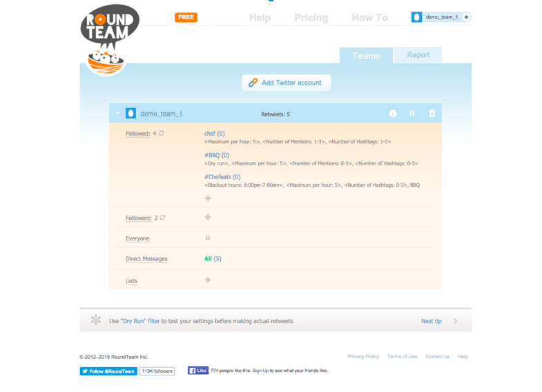 RoundTeam's Dashboard Pre-Consultation