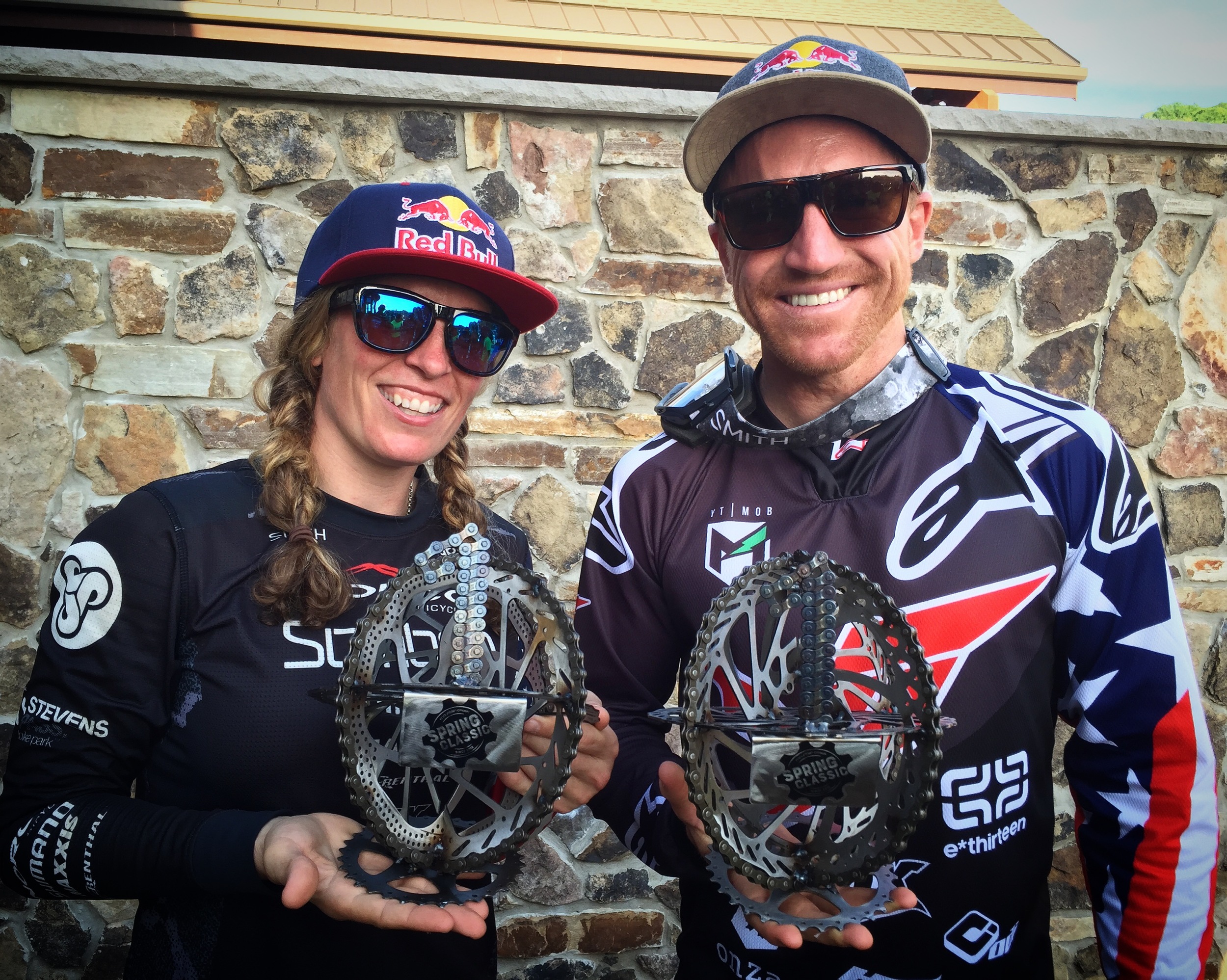 Tim Pheilds Trophies - Aaron Gwin and I.