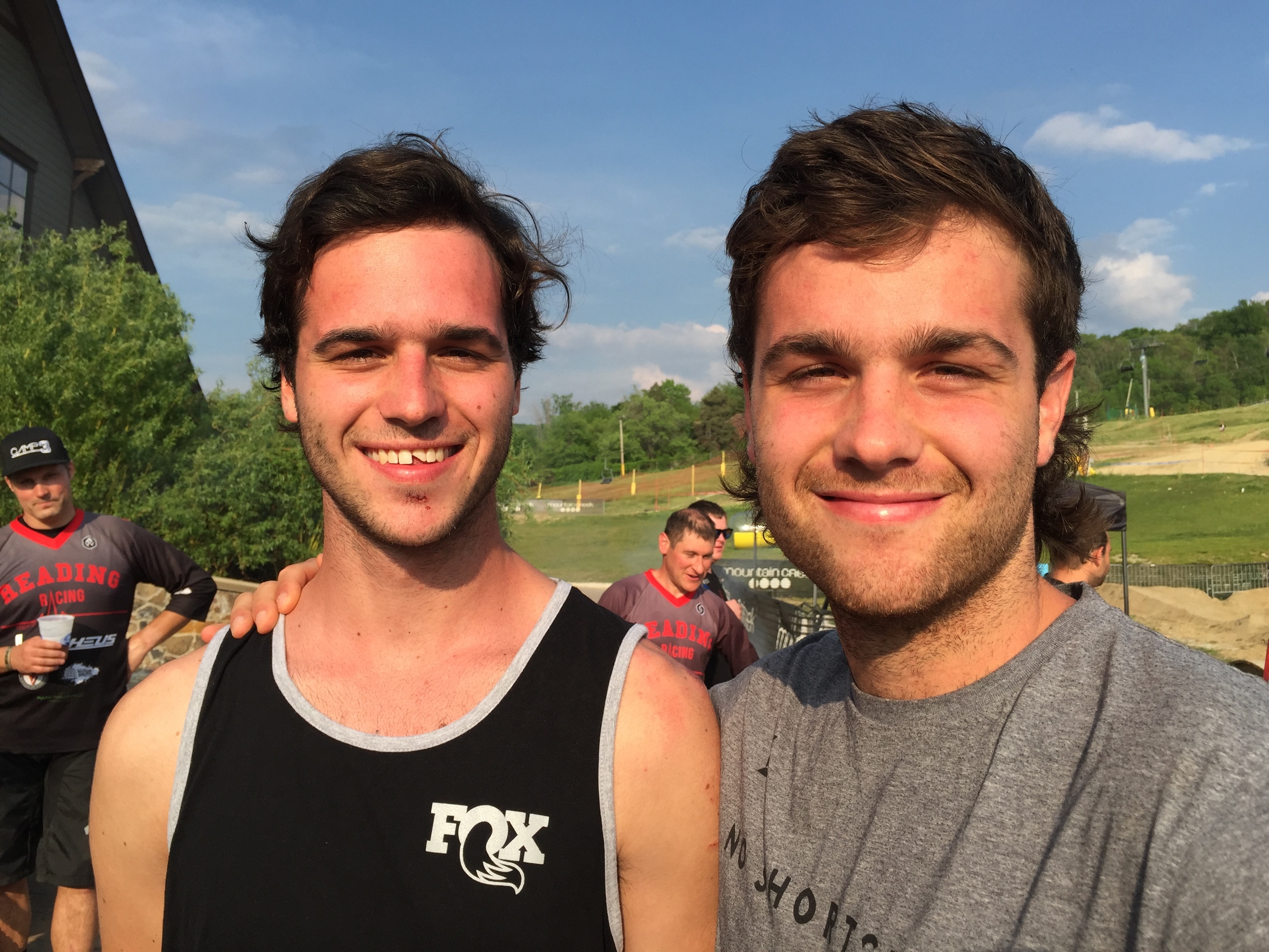 The mually brothers, Logan and Neko. Rough weekend. Logan wrecked and chipped his tooth, and neko broke his arm:( Heal up boyz. 