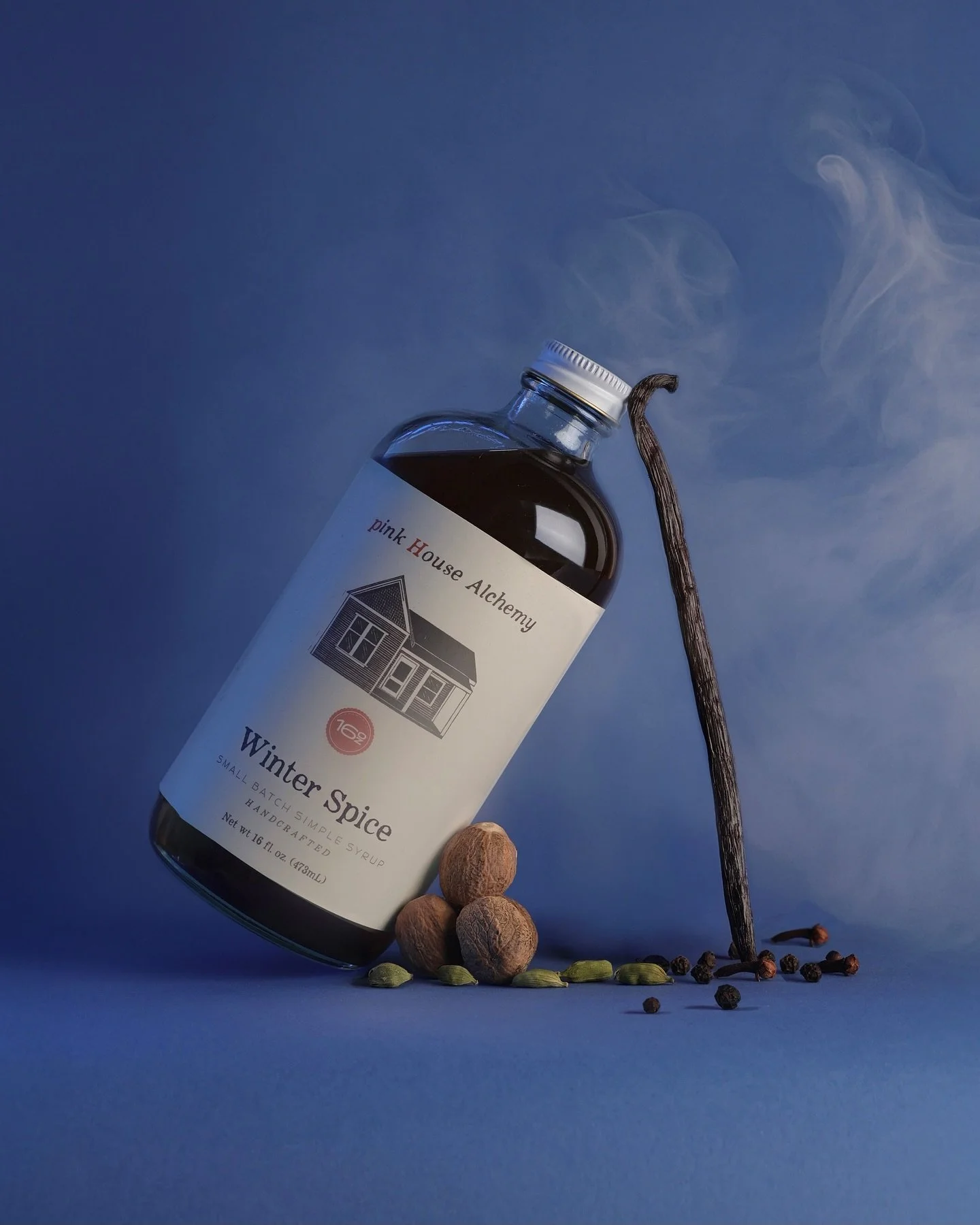 WINTER SPICE IS BACK
Pink House Alchemy&rsquo;s Winter Spice Syrup is our ode to the coziest months of the year. Built on a blend of clove, nutmeg, vanilla, cardamom and peppercorns with a touch of smoke, it captures the comfort of baking spice, and 