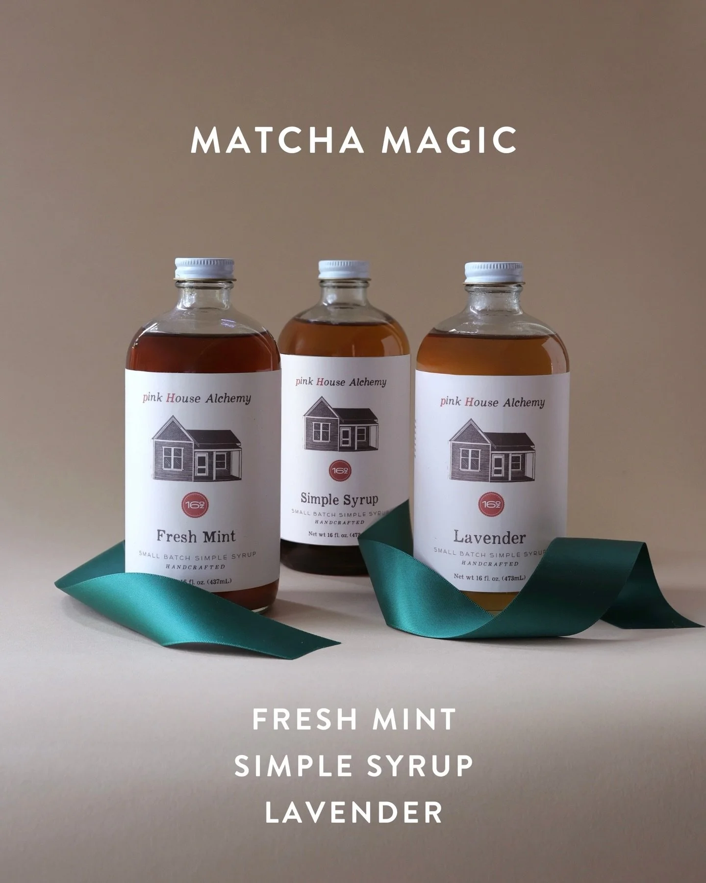 MATCHA MAGIC TRIO: AVAILABLE NOW.
Mom says &ldquo;YES!&rdquo;

🍵 Matcha Magic Trio 🍵
Lavender: gentle floral lift
Fresh Mint: cool, herbaceous snap
Simple: perfectly balanced sweetener

Pink House Alchemy&rsquo;s legendary syrups are now available 