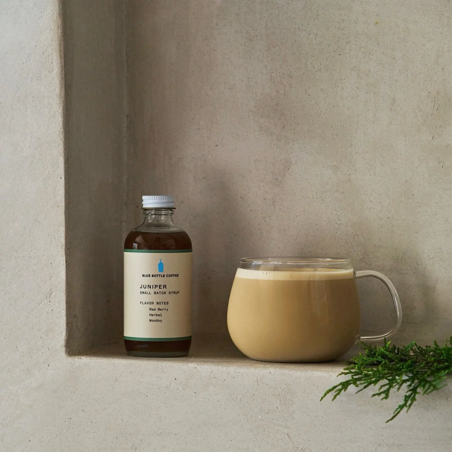This Juniper Syrup, created by Pink House Alchemy for @bluebottle caf&eacute;s worldwide, is now available online. 🎉

We&rsquo;ve partnered with them for years and are excited to see some of the custom syrups we originally crafted exclusively for ba