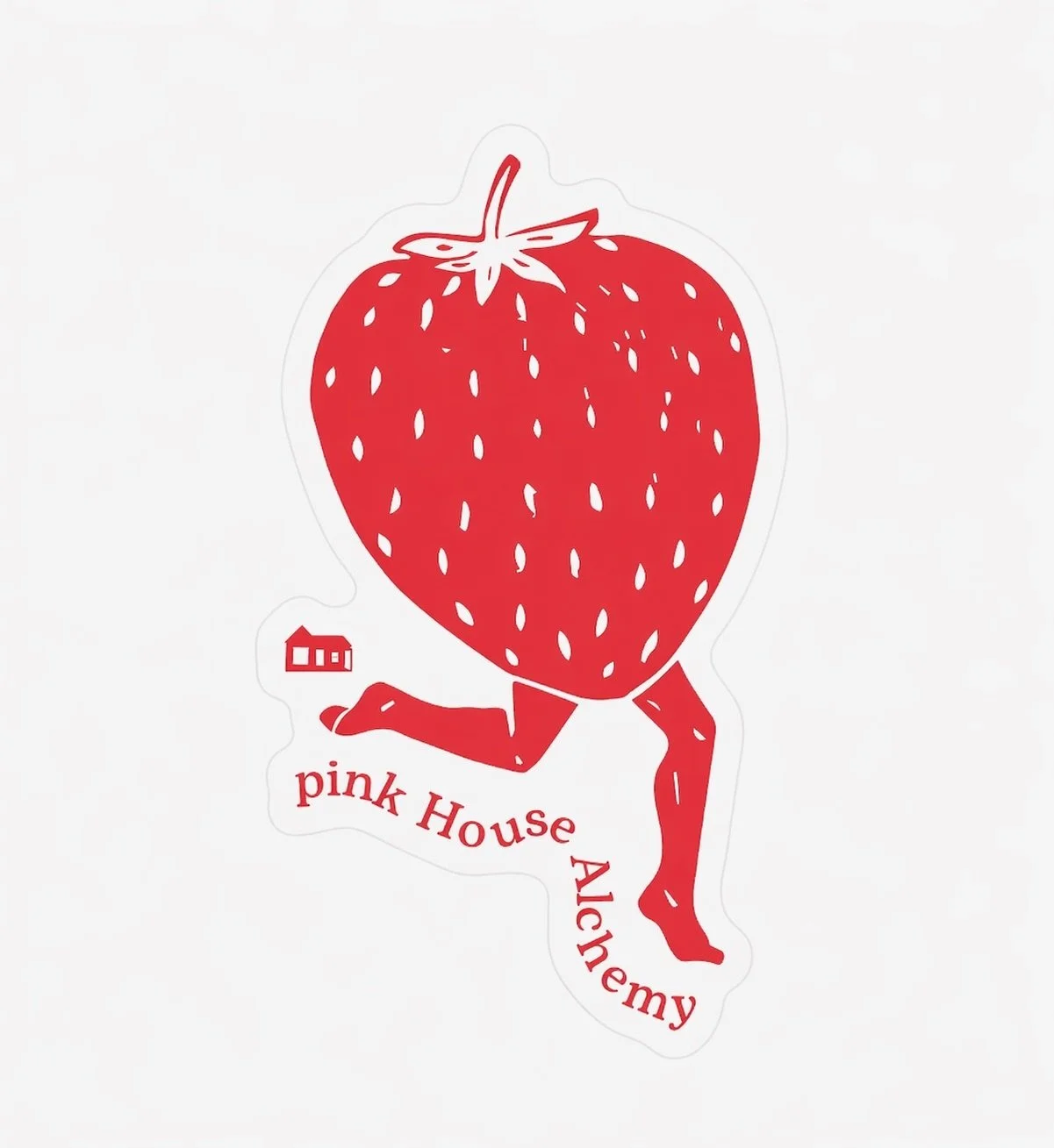 Strawberry "Ruby June" Sticker