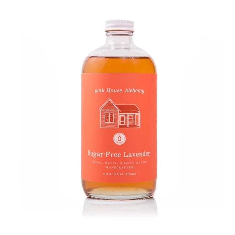 Sugar Free Lavender Syrup pink house alchemy Sugar Free Coffee Syrup