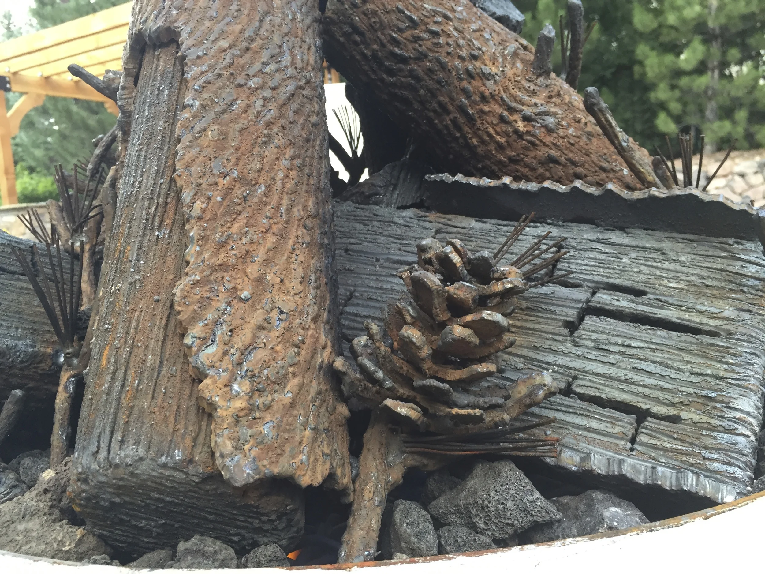 Metal Fire Pit Logs Colorado Custom Fire Pits — Colorado Custom Fire Pits