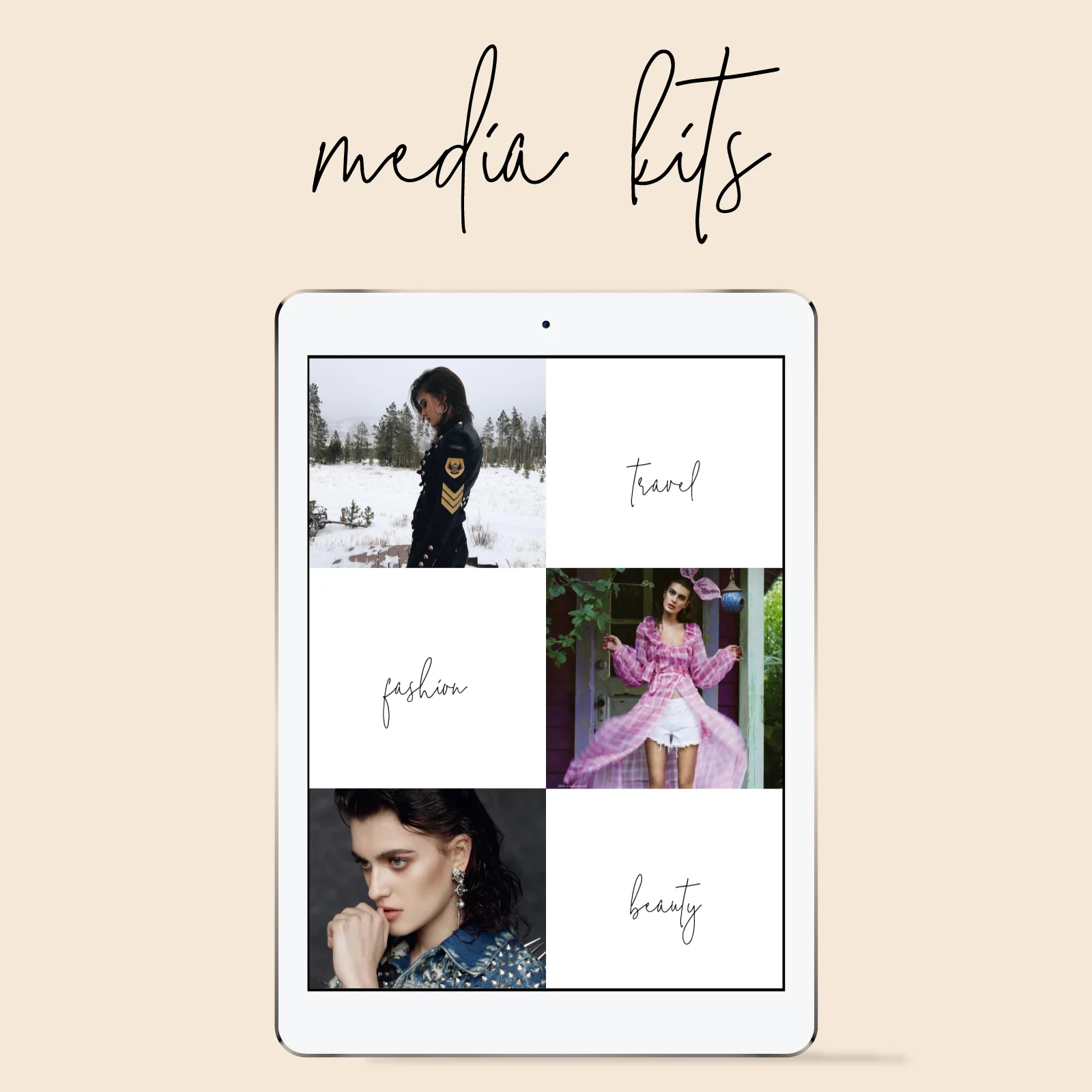 A media kit is a document containing information about your business, product or event. When someone asks "what do you do" a media kit is like a digital business card giving them all that information in one place.
