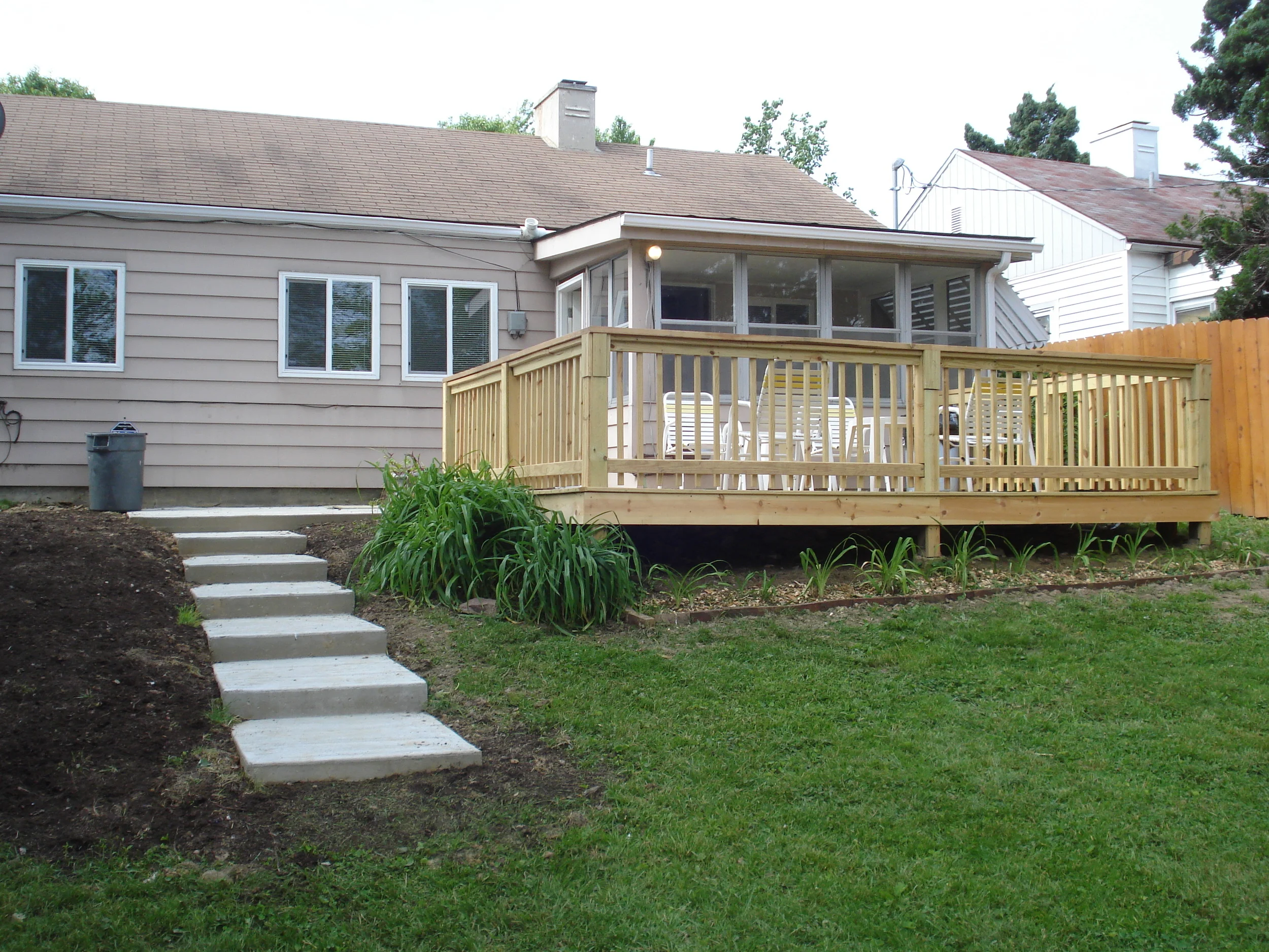 Parker Street - Deck and concrete