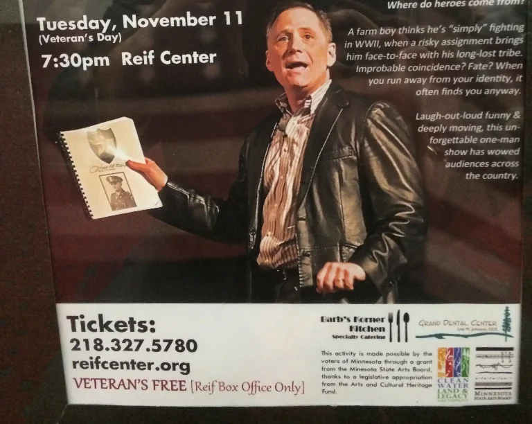 Reif Center, Grand Rapids, Minnesota show poster.