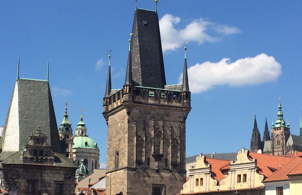 Spires of Prague from the Charles Bridge