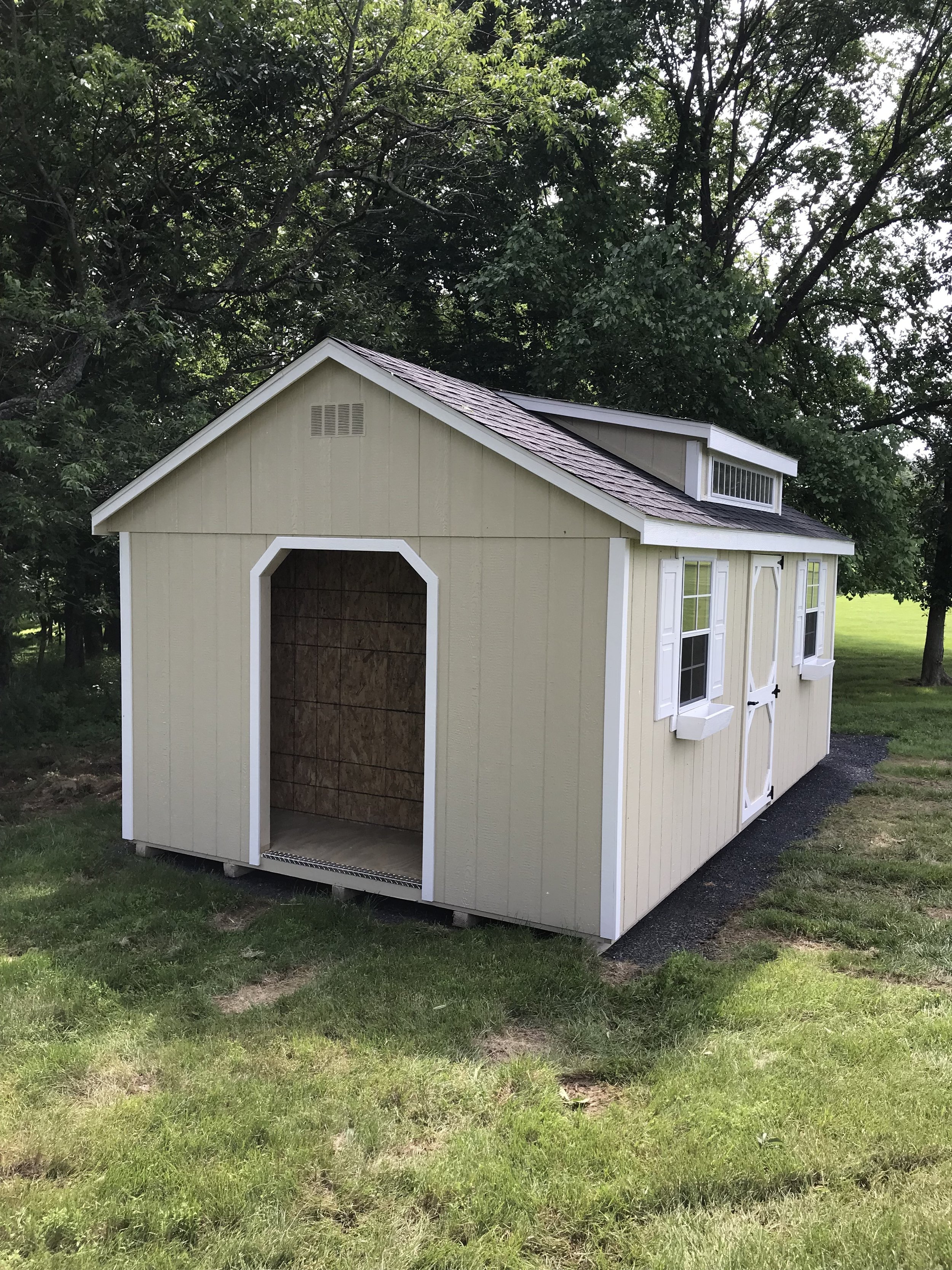 amish built a-frame shed 