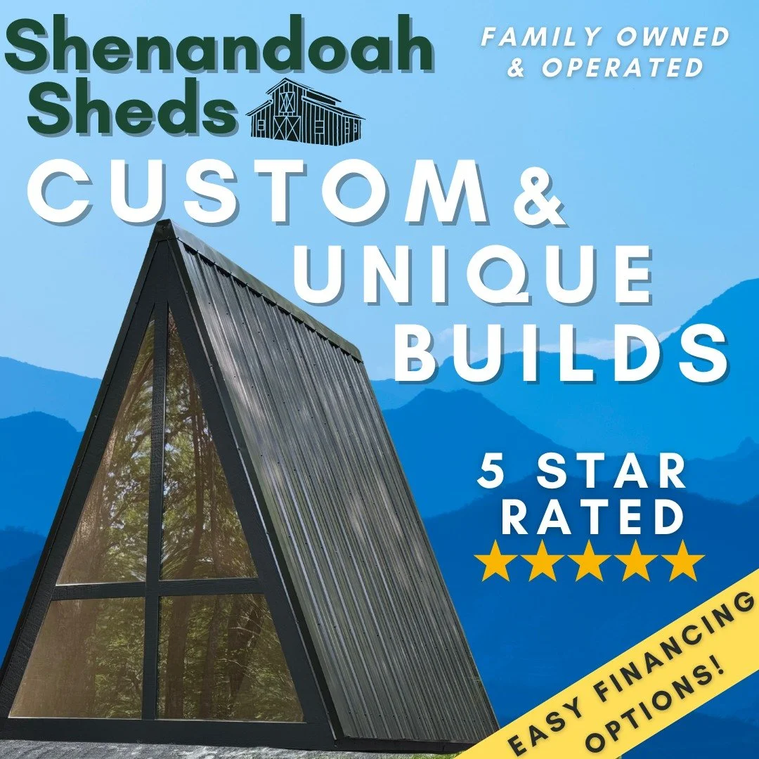 Dreaming of a Custom Shed or Barn? Let&rsquo;s Build It!

At Shenandoah Sheds, we specialize in bringing your ideas to life with fully custom, Amish-built sheds, barns, and backyard structures designed just for you.

We built this tiny A-frame cabin 