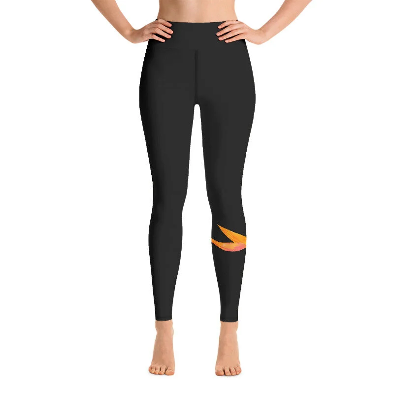 Black Birds of Paradise Print Yoga 