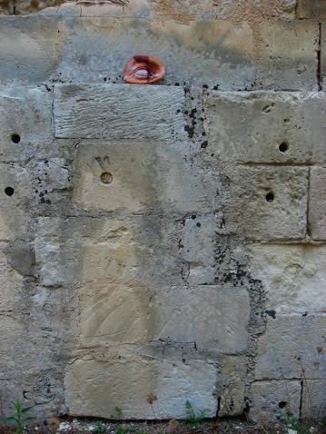  Object left in Lecce. H: 5” Low Fire Ceramic.