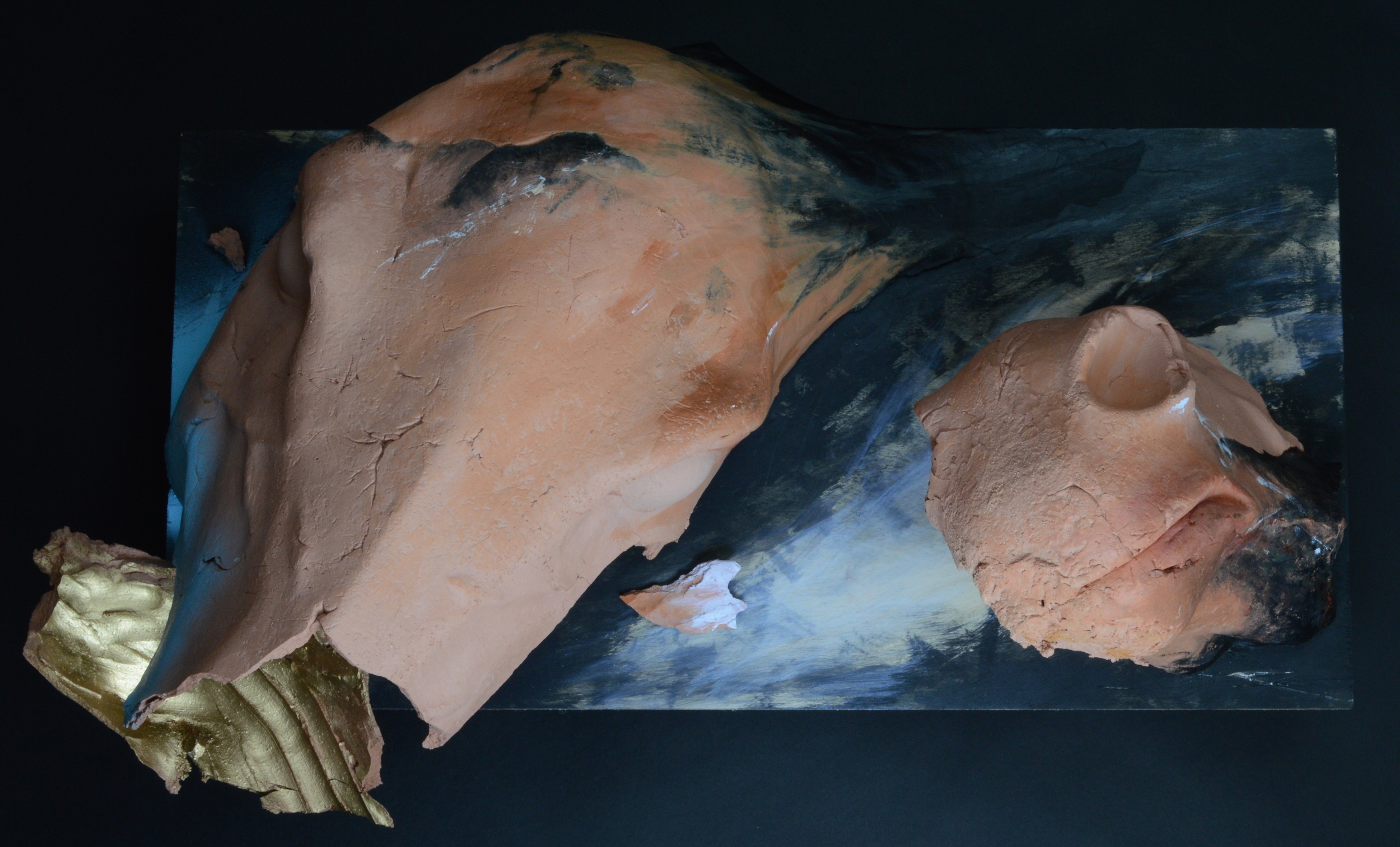  Existing ( ) Not Existing . L: 26” Clay, Paint, Wood .