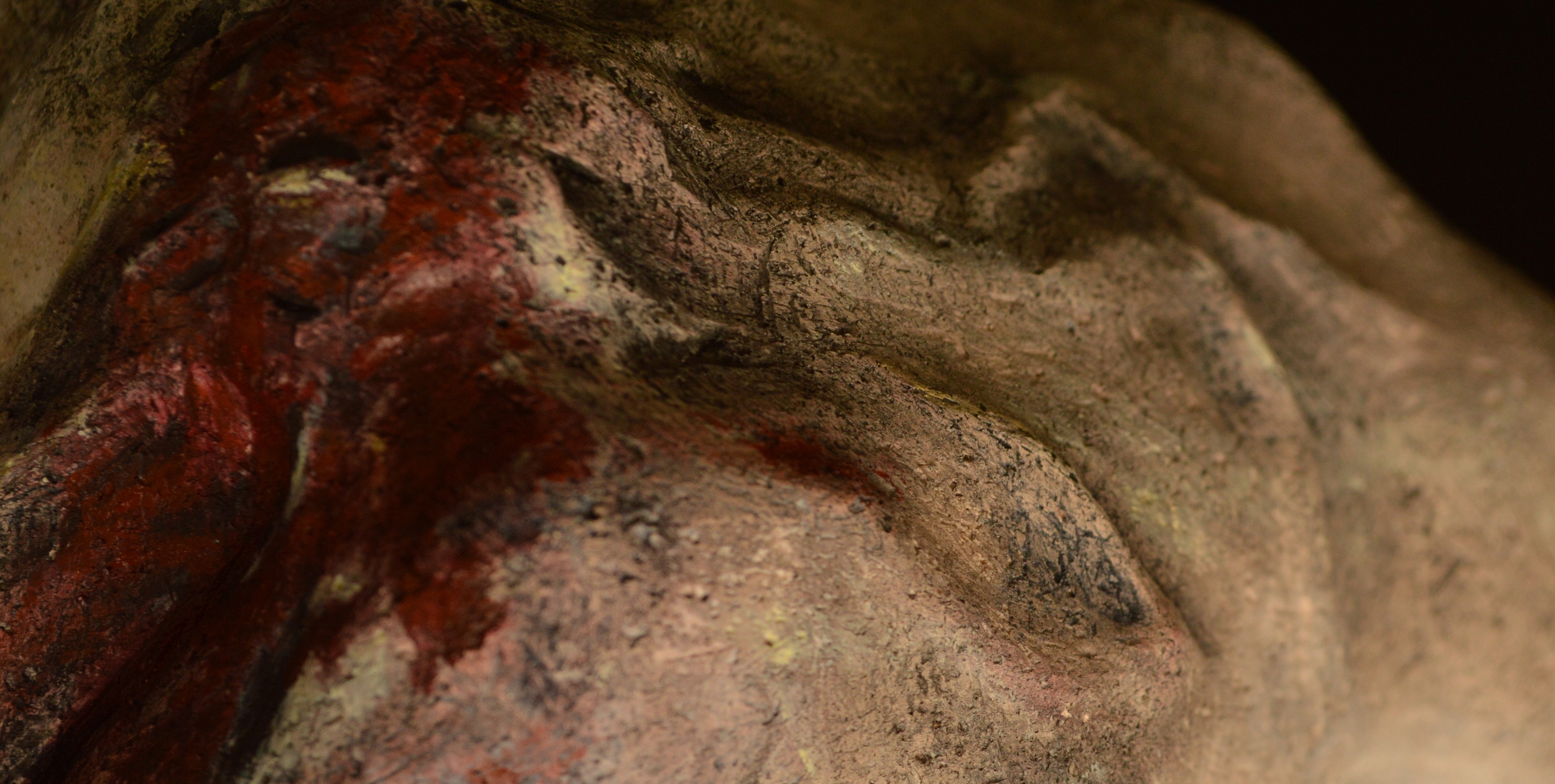  Larry's Hands, Detail. Clay, Paint.