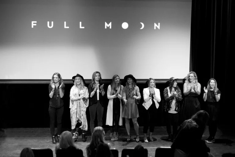 The ladies of Full Moon, starting the adventure of their film tour. Photo: Abby Cooper