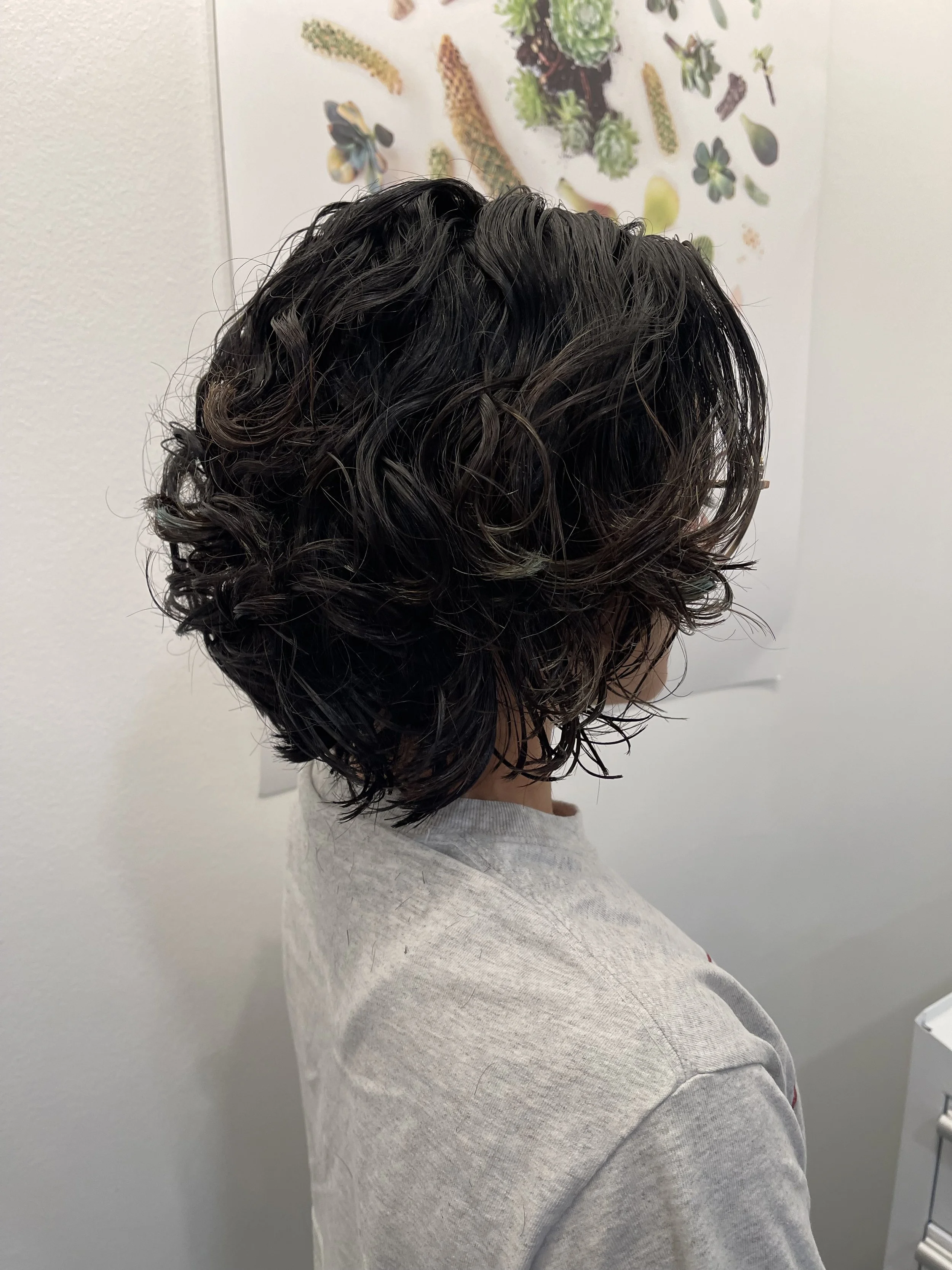 Finished curls after a Siren Curl Session, showcasing healthy texture and balanced shape.