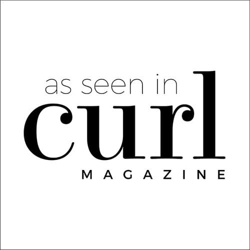 As seen in Curl Magazine badge for Siren Curl Studio