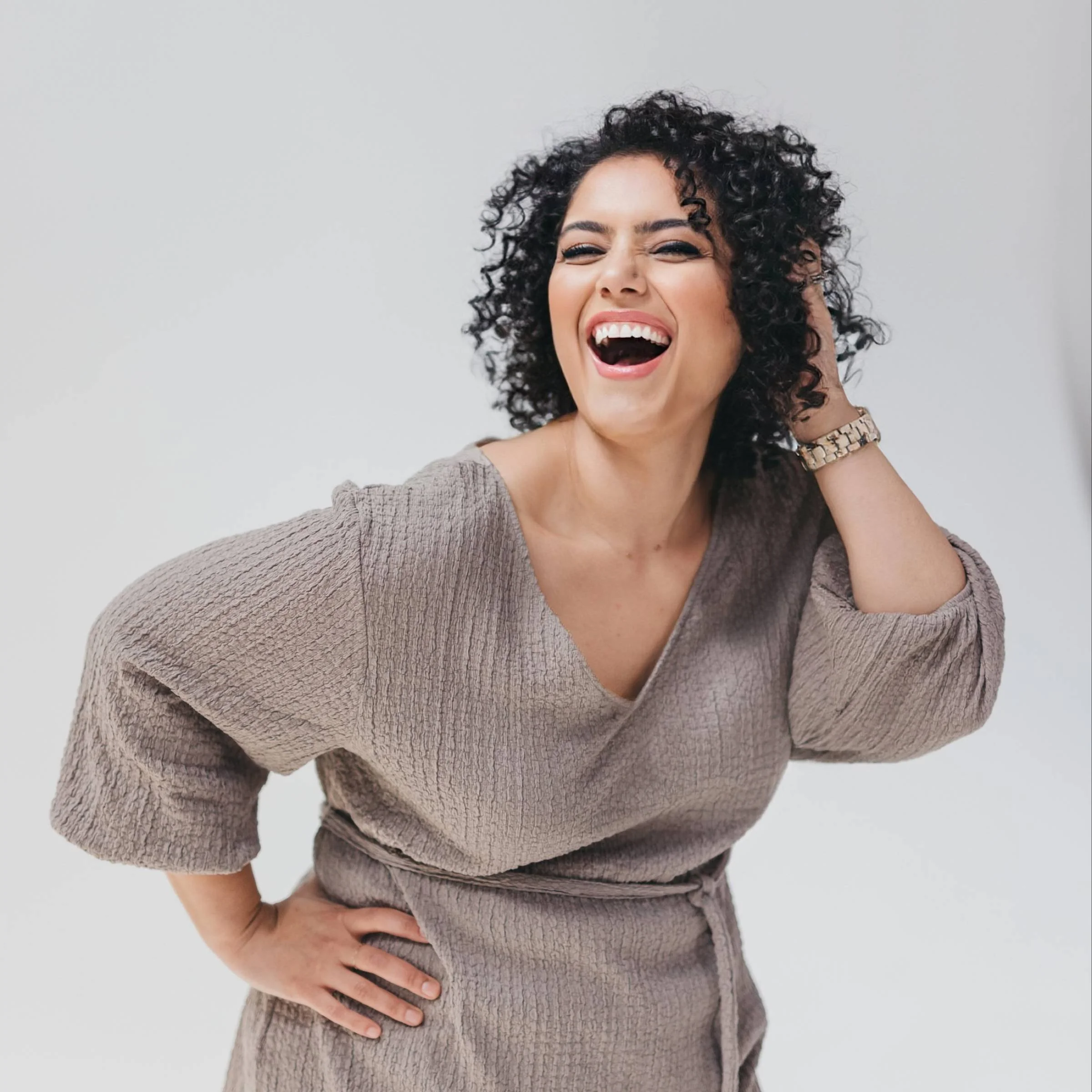 A photo of Shirin, the owner of Siren.