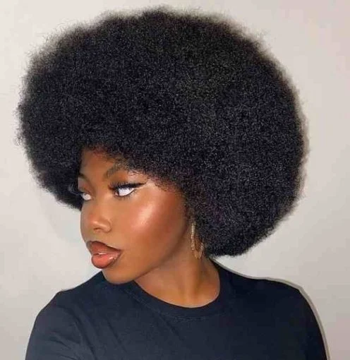 A photo showing an afro hair
