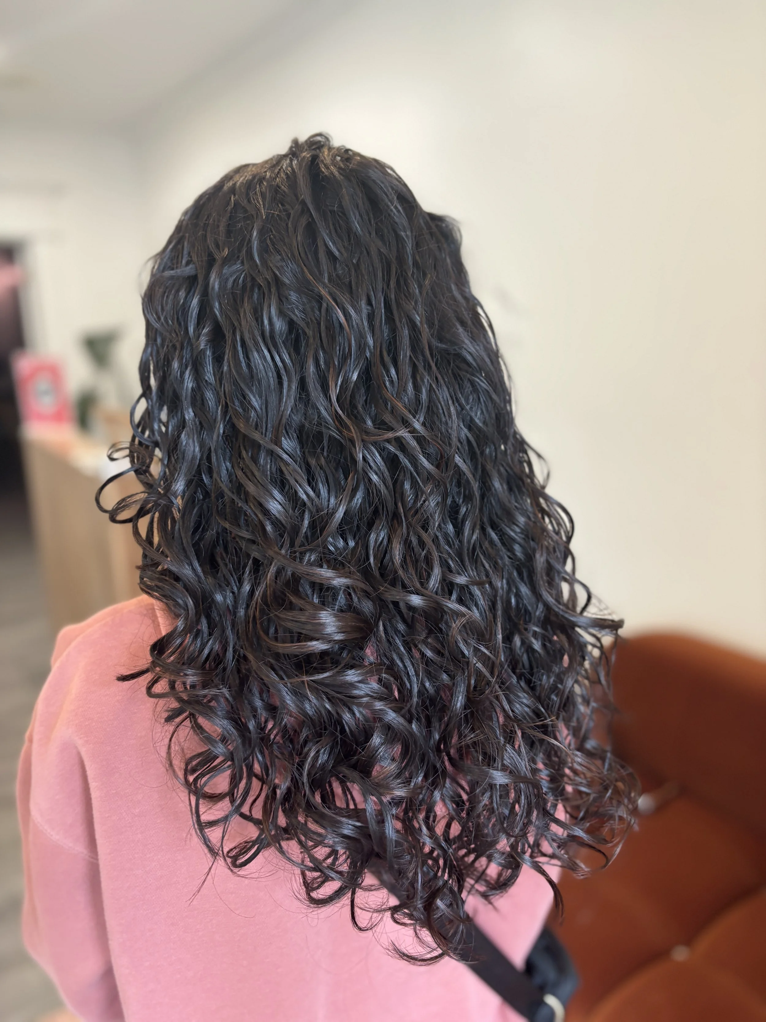 After photo of Jasmine’s client following a Siren Curl Session, showcasing healthy and defined curls.