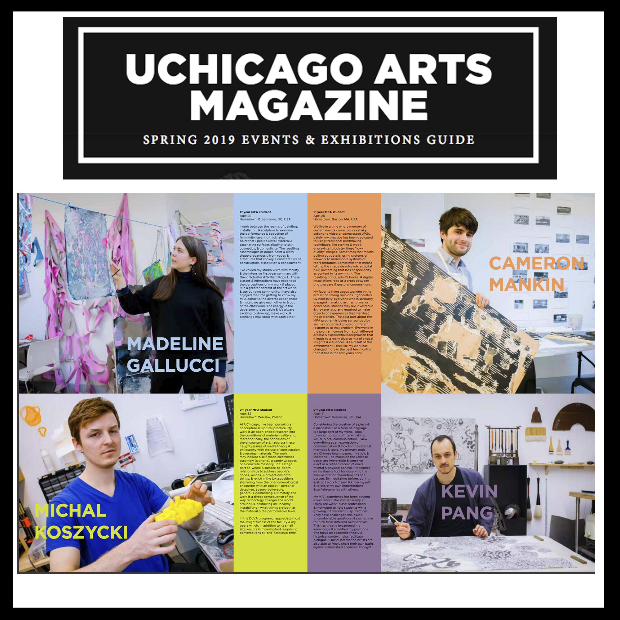 UChicago Arts Magazine, Spring 2019