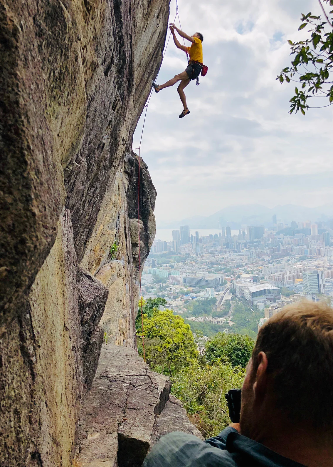 Rock Wall Over looking Hong Kong
