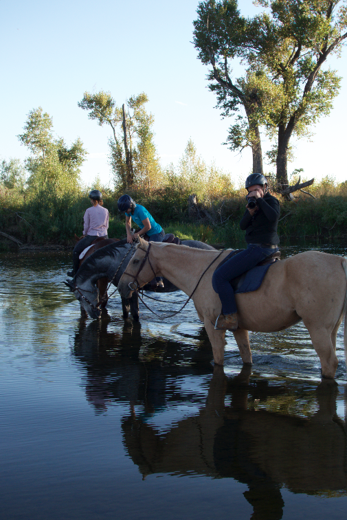 Left to right: Necole on Chance, Tammie on Mesa and Tama on Dusty.