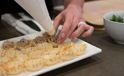 Chicken Liver Mousse in Phyllo Cups