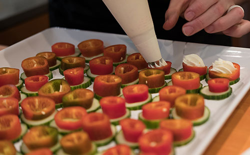 Cucumbers with Goat Cheese and Jalapeño Jelly
