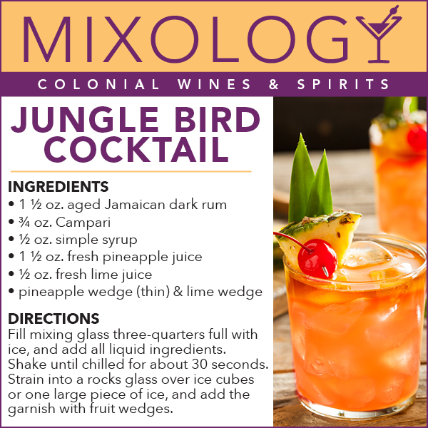 Jungle bird cocktail