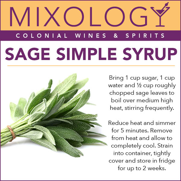 Sage Simple Syrup — Colonial Wines & Spirits