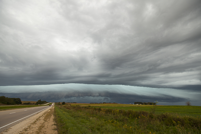 Arcus Cloud - Looking west along Highway 20 south of Alden, Iowa, PHOTO by CRAIG JOHNSON