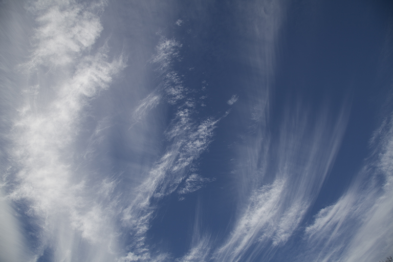 Cirrus fibratus, cirrostratus, and cirrocumulus photo by Craig Johnson