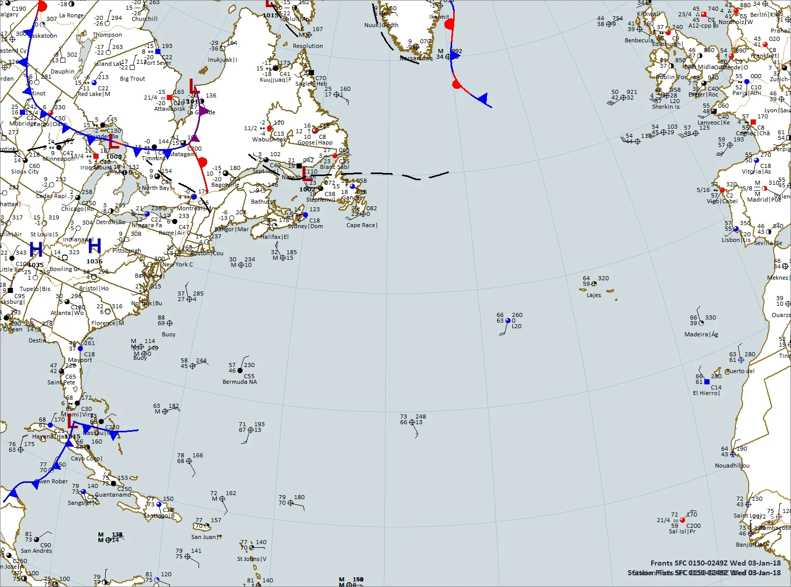 Map was plotted using Digital Atmosphere software available from Weather Graphics at www.weathergraphics.com. 