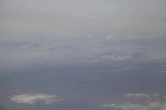 Climbing through altostratus northeast of Phoenix, Arizona - Photo by Craig Johnson ON February 13, 2018