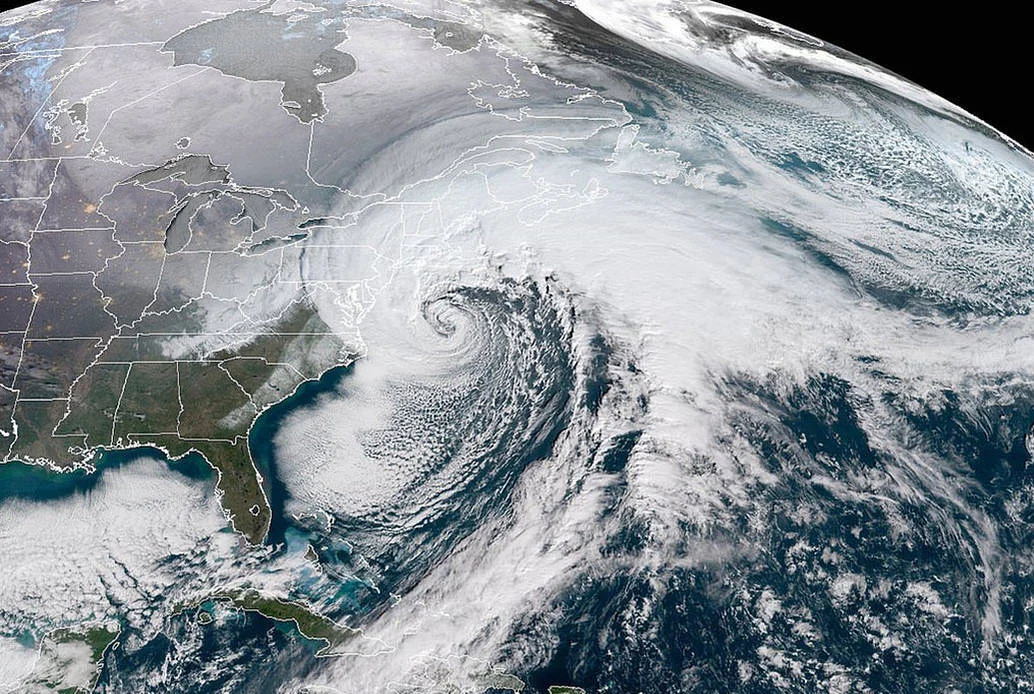 Photo Courtesy of NOAA/National Weather Service, GOES-16, January 2018