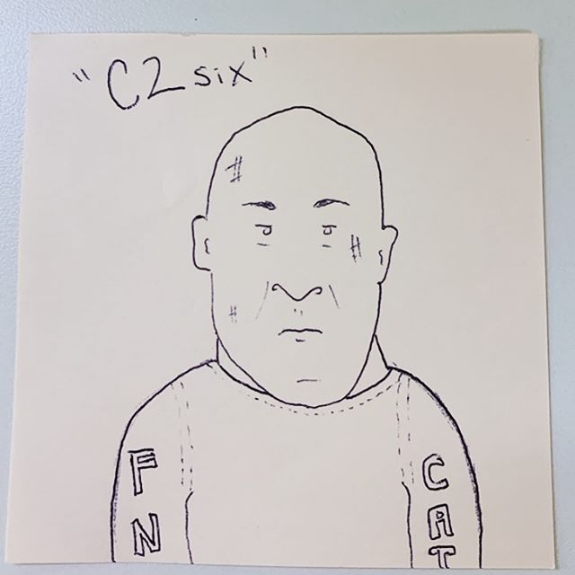 When the fan art is real. This is the best C2 picture we have ever seen. Amazing 😉 @c2six stay tuned for more music guys!!!!