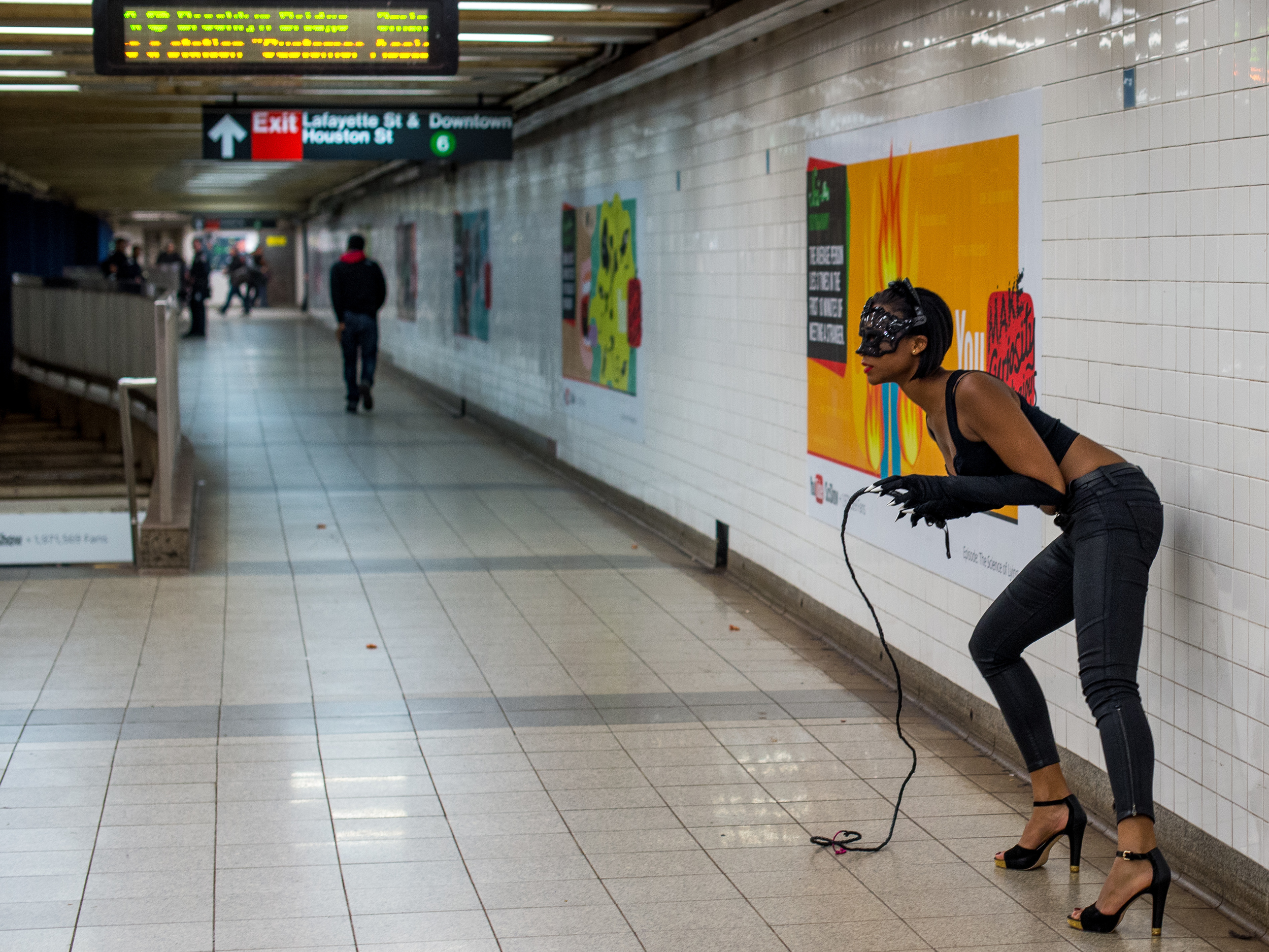 Catwoman NYC Subway