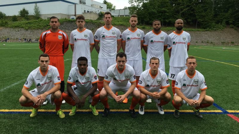 Stockade FC's starting XI in Maine on Saturday. (Credit: Dan Hoffay)