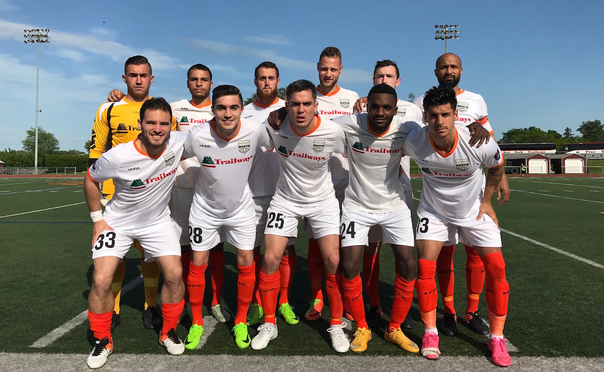 Stockade's starting XI against Rhode Island Reds.