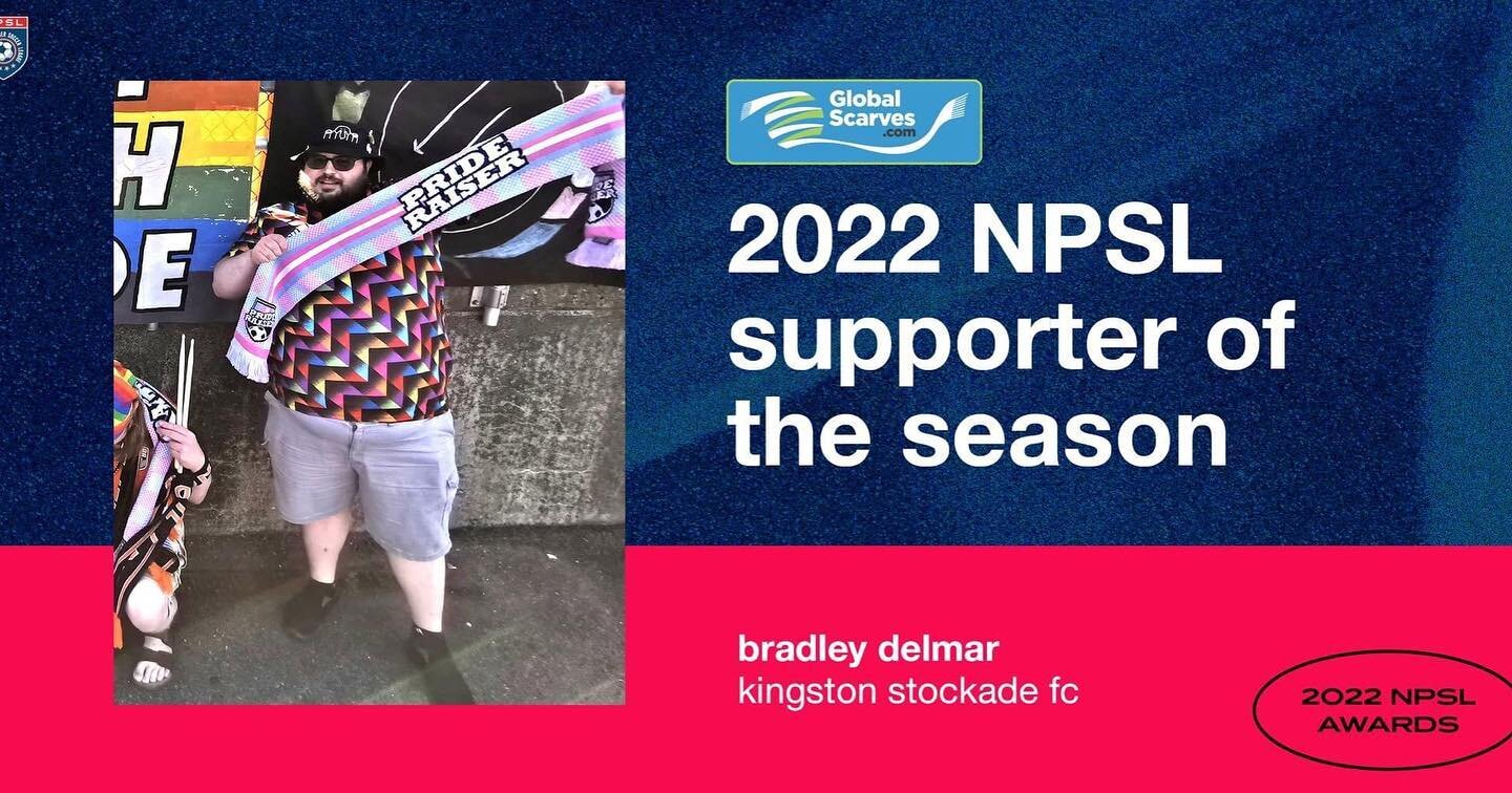 🌠 | Congrats to the @dutchguardsg&rsquo;s @bradmarepublic: 2022 NPSL Supporter of the Season!