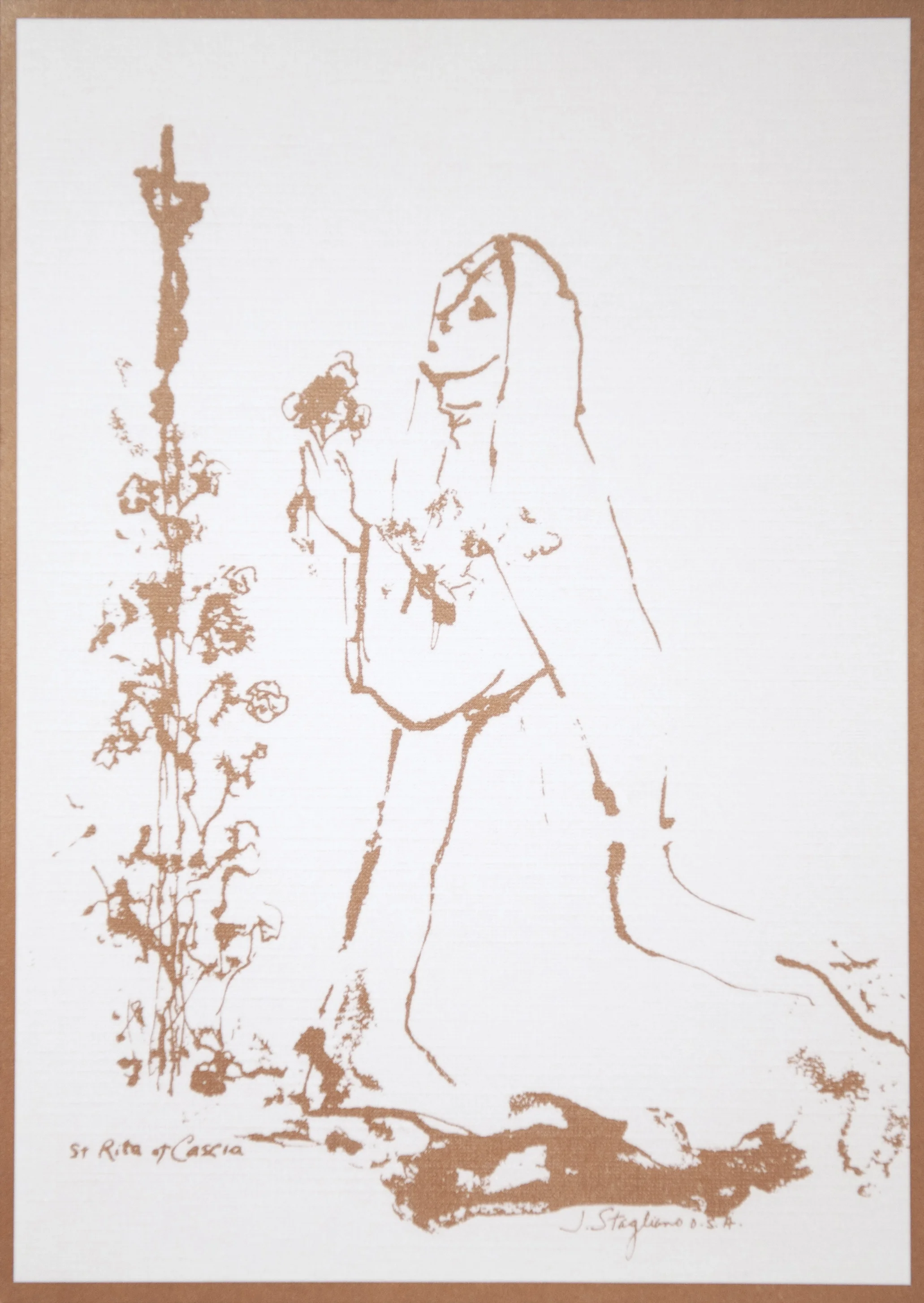 SAINT RITA OF CASCIA GET WELL CARD Suggested donation: $10.00 Size: 5 x 7 This Mass card asks God for good health, features Saint Rita of Cascia, Augustinian Saint of the Impossible.