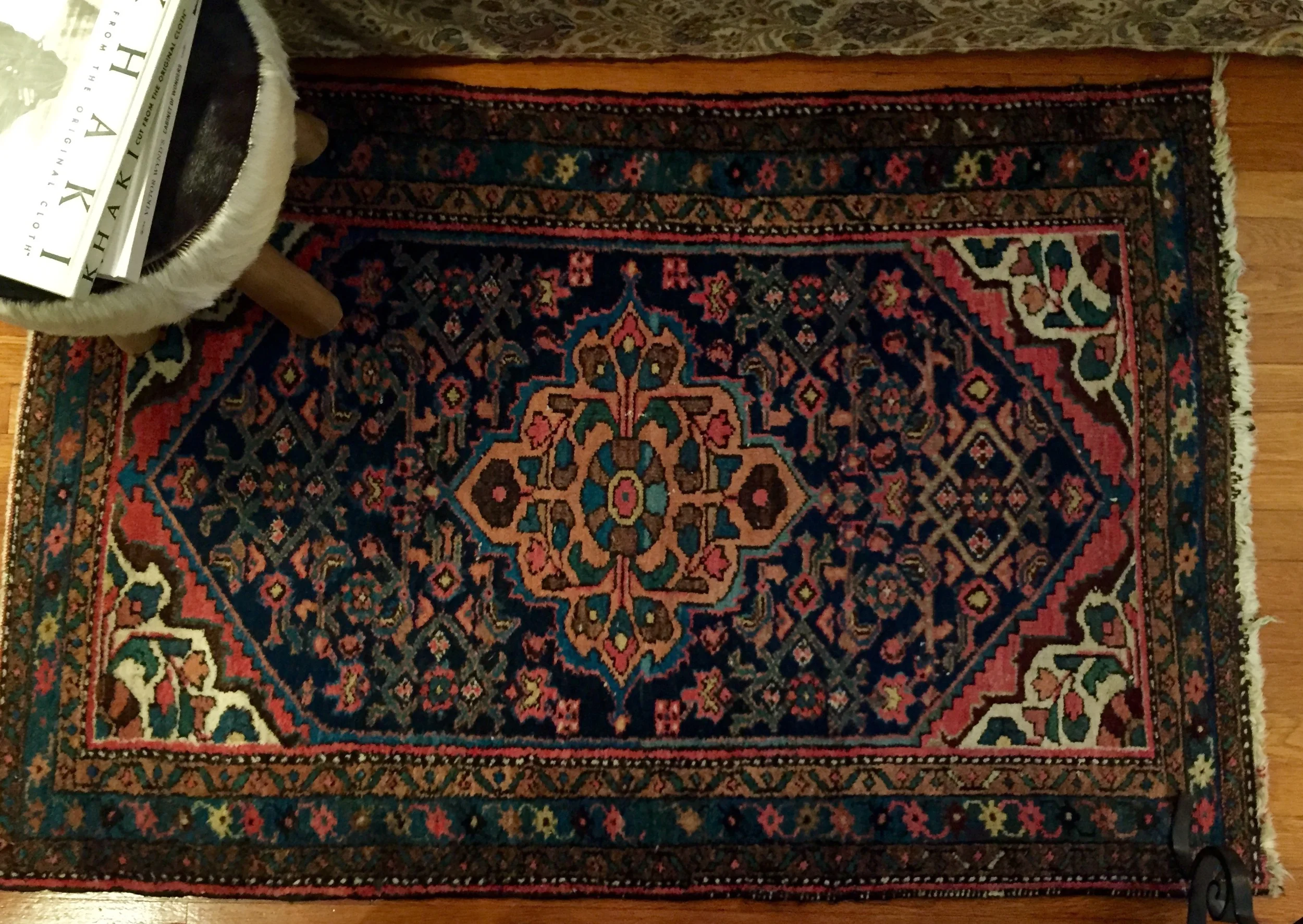 3' x 5' Persian rug purchased at Urban Ore, Berkeley.