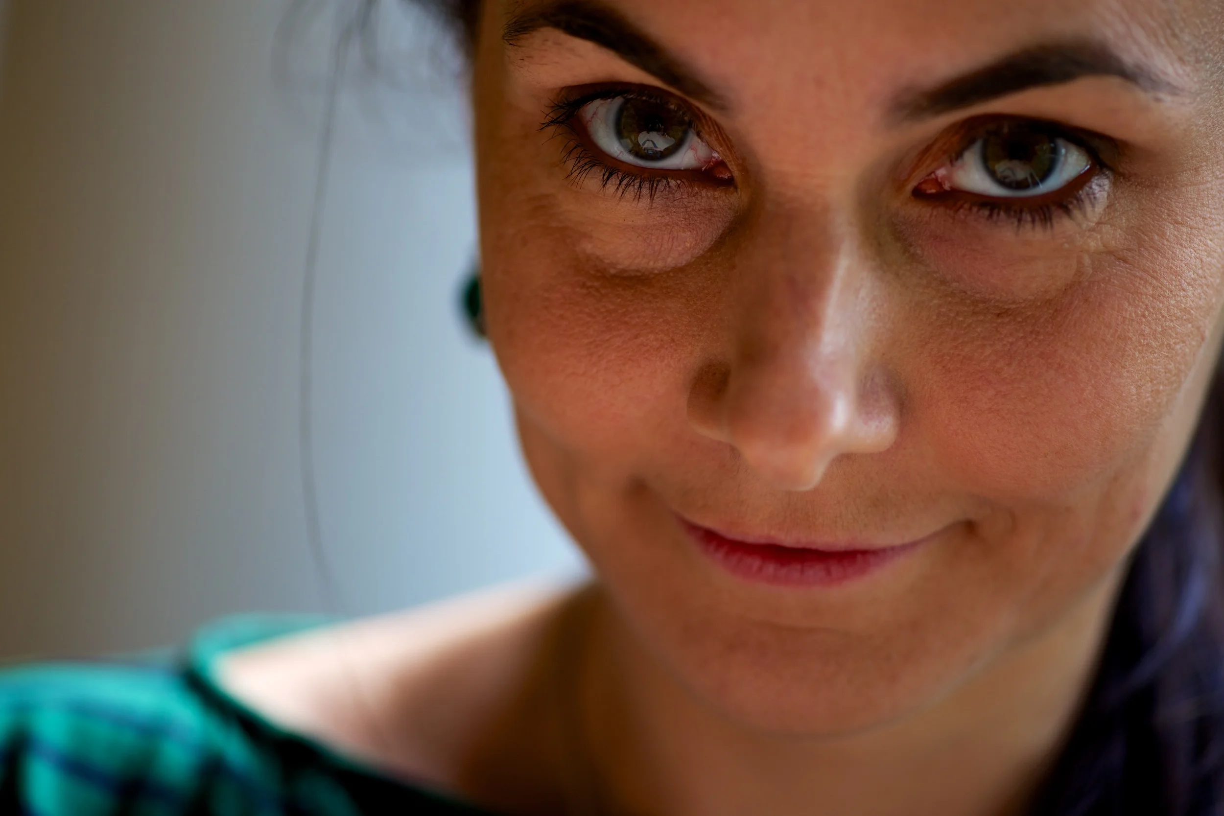 Up close...with a lady.