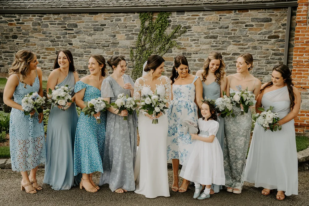 mismatched metallic bridesmaid dresses 7 Most-Loved Metallic Wedding Colors for Your Inspiration
