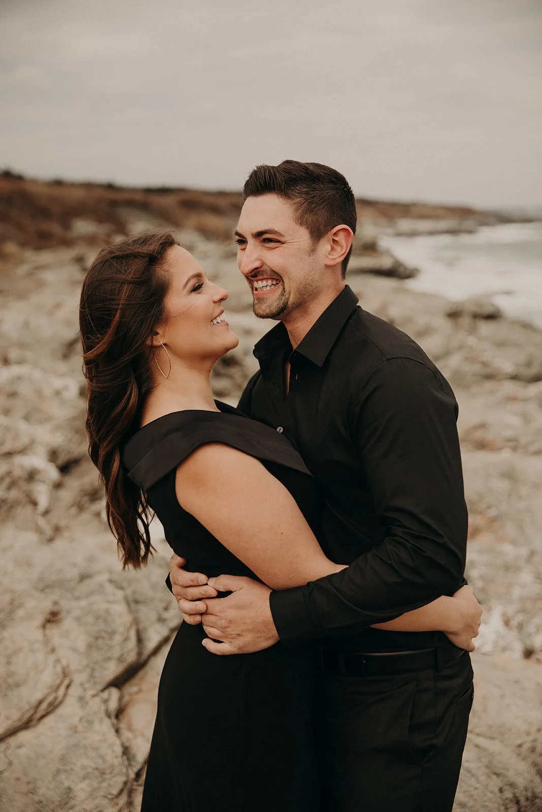 Engagement session at Beavertail State Park