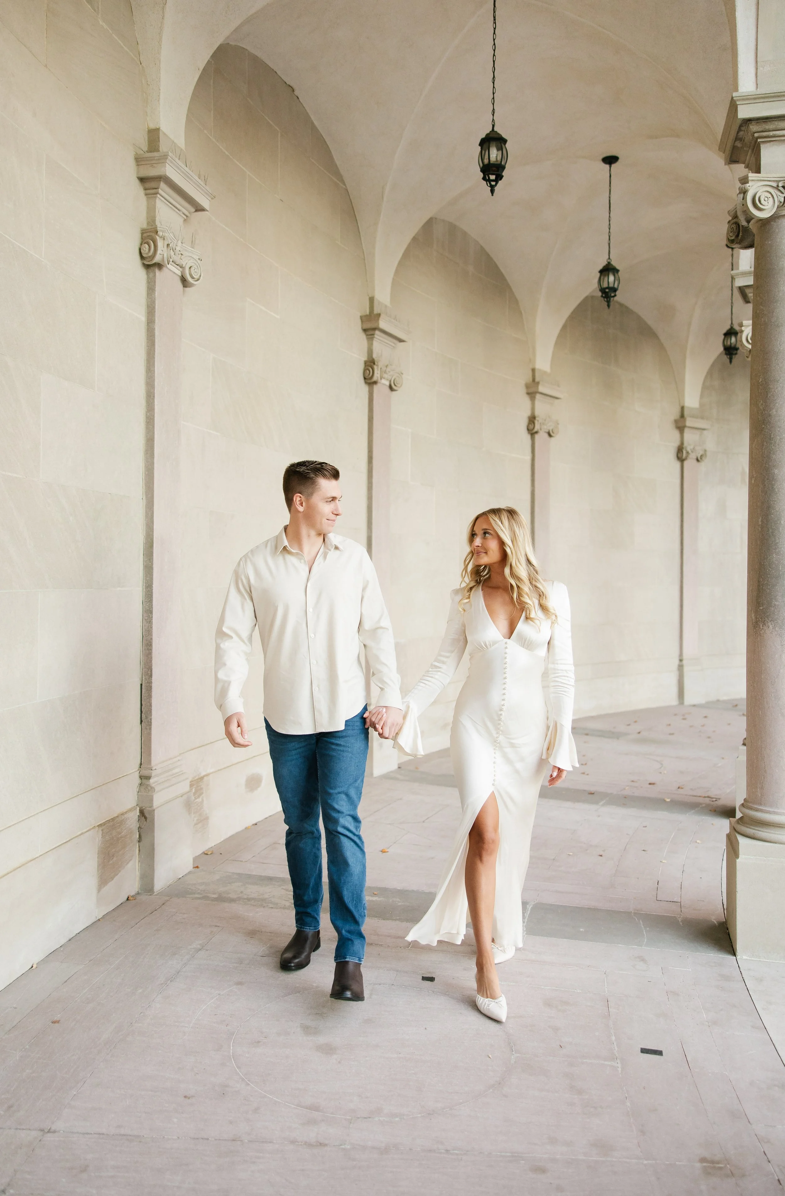 Timeless Engagement Photos at Monmouth University