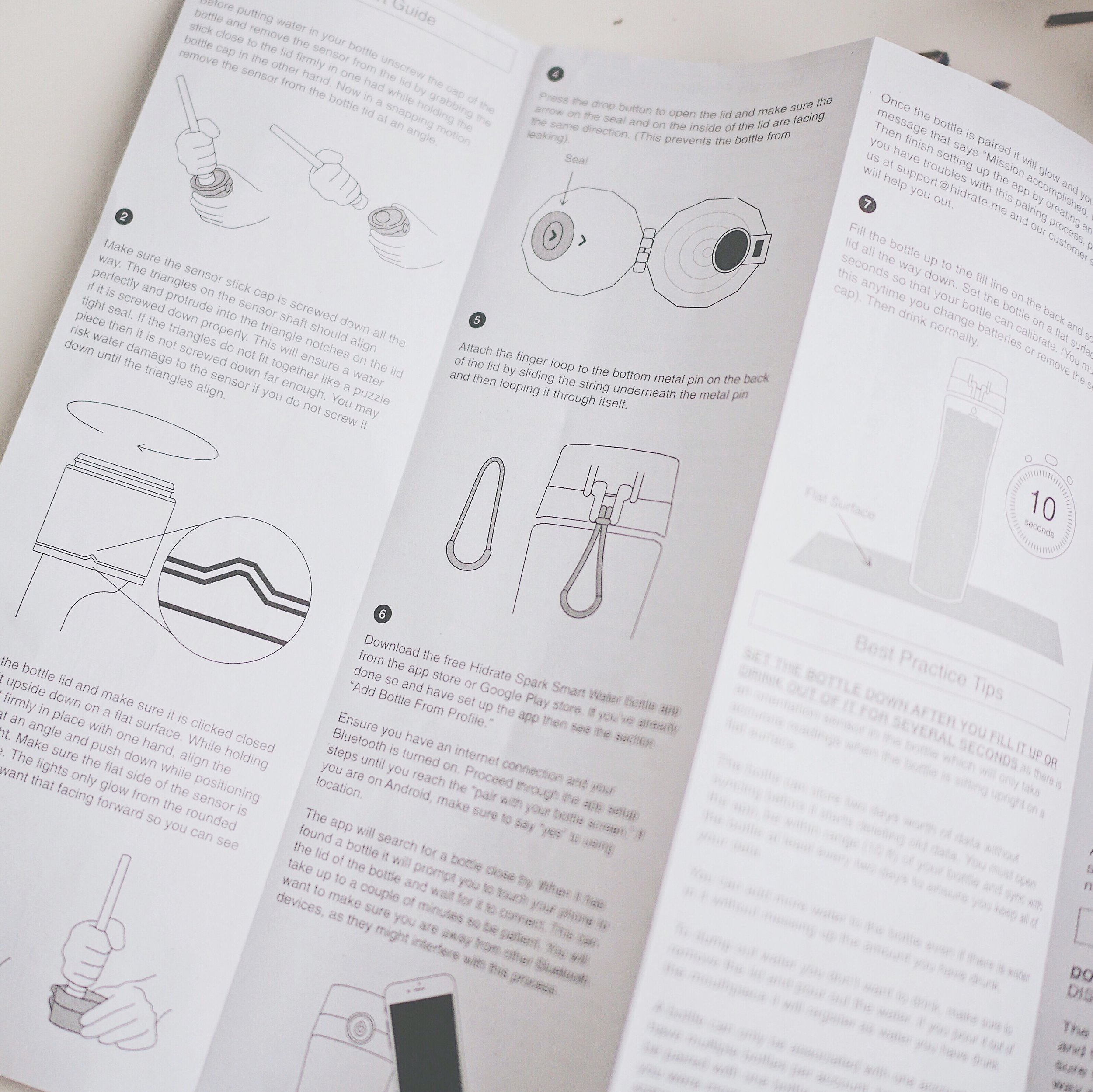 hidrate spark 2.0 instructions
