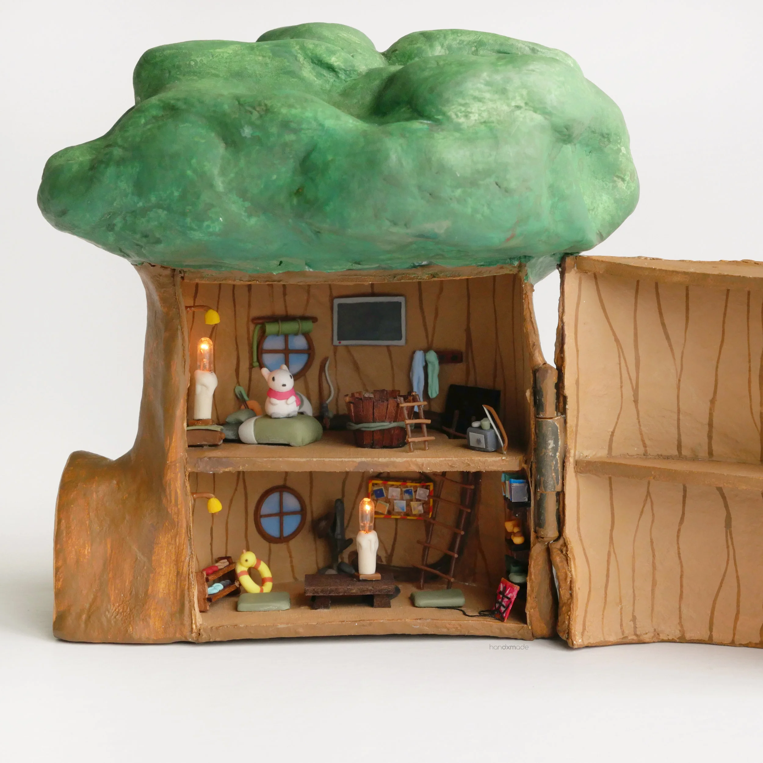 TSUKI'S ADVENTURE | MINIATURE TREEHOUSE PAPER TEMPLATES (FREE)